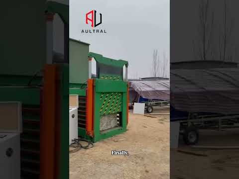 Efficient Recycling Waste Hydraulic Horizontal Baler